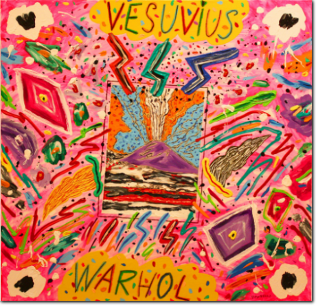 Bruno Donzelli - Vesuvius Warhol - Tecnica Mista su Tela - cm 100x100