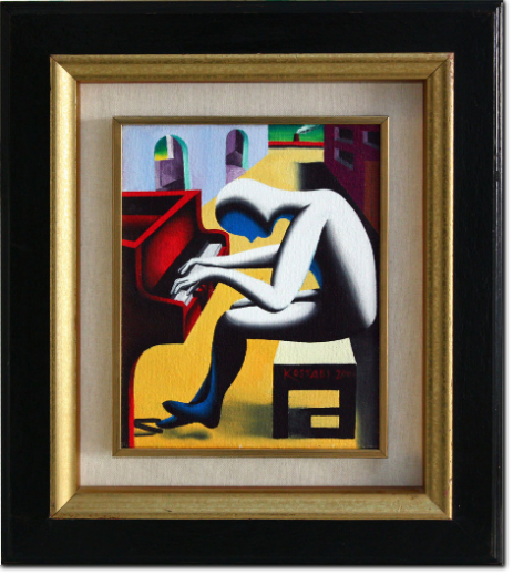 Mark Kostabi - Oblique Dreaming - cm 26X21