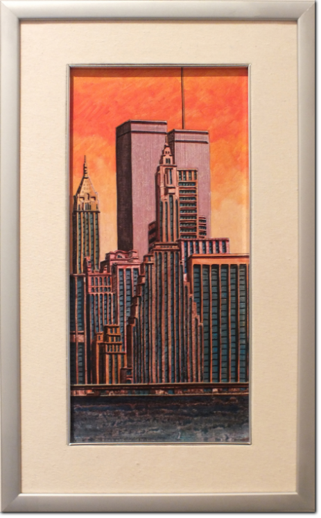 Tonino Caputo - Sunset cm 40X20 Tecnica Mista e Tempera alla Caseina su Tela